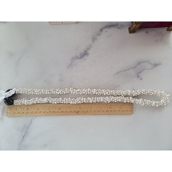 Vintage Beaded Shell Necklace, READ - Picture 6 of 10